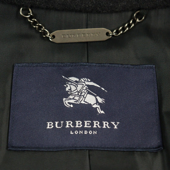 BURBERRY LONDON Stainless collar coat BBC50-701-08 Outer: 100% cashmere, Lining: Cupra, Sleeve lining: Polyester Dark gray mens Used Authentic