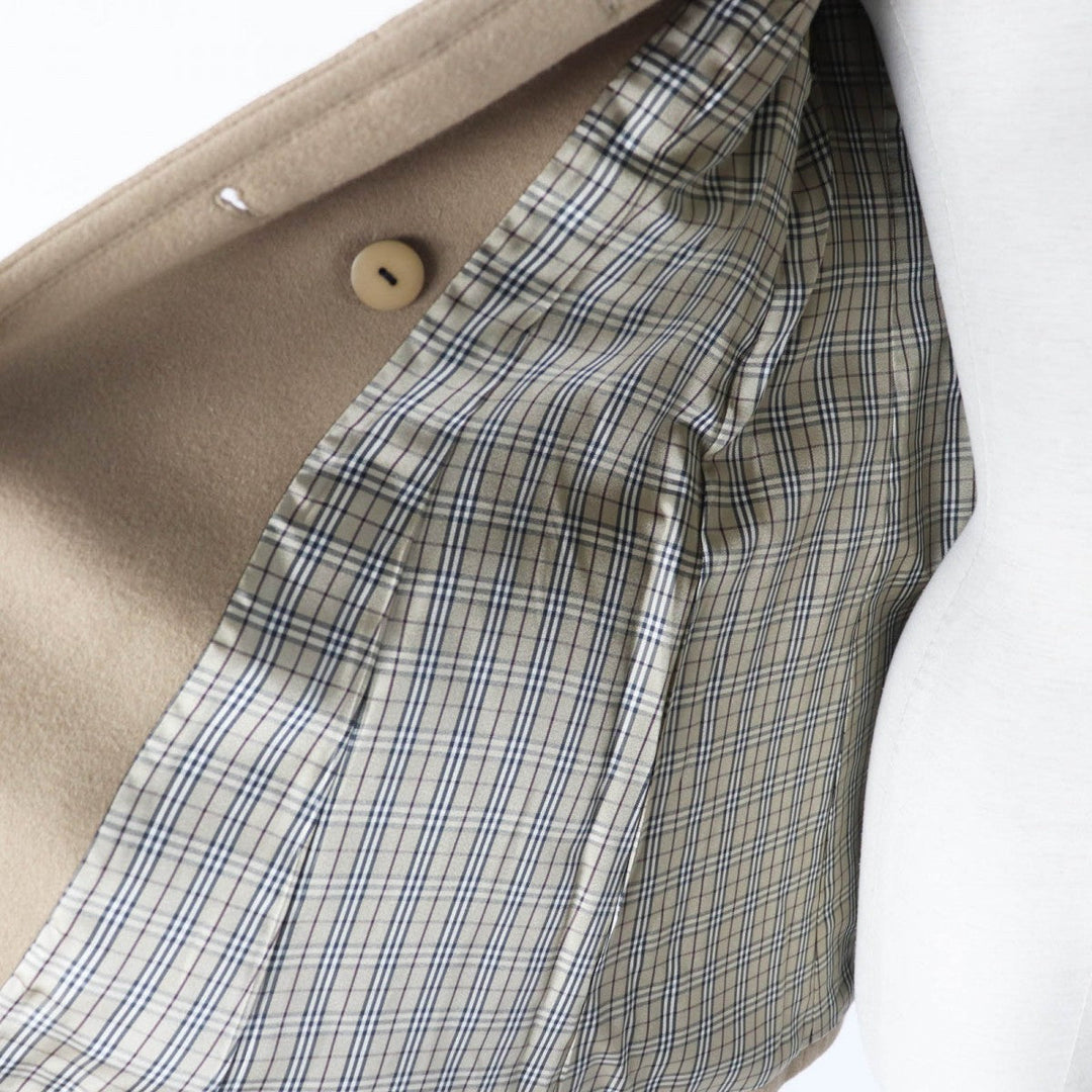 BURBERRY BLUE LABEL pea coat E1B04-491-40 Outer: 90% wool, Outer: 10% nylon, Part: 100% wool, Fur: rabbit, Lining: cupra beige Women 36 Used Authentic