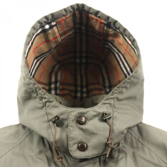 BURBERRY Mod coat Outer: 100% cotton, Lining: Cupra, Sleeve lining: Cupra, Filling: Polyester, Liner: 100% cotton khaki mens L Used Authentic