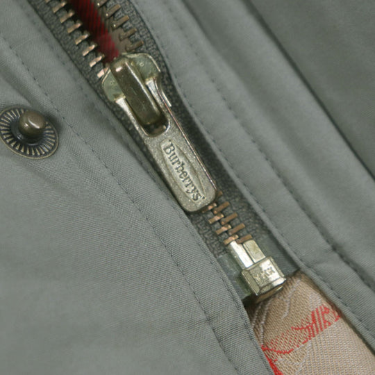 BURBERRY Mod coat Outer: 100% cotton, Lining: Cupra, Sleeve lining: Cupra, Filling: Polyester, Liner: 100% cotton khaki mens L Used Authentic