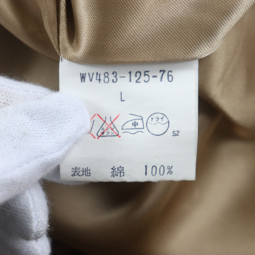 BURBERRY Mod coat Outer: 100% cotton, Lining: Cupra, Sleeve lining: Cupra, Filling: Polyester, Liner: 100% cotton khaki mens L Used Authentic