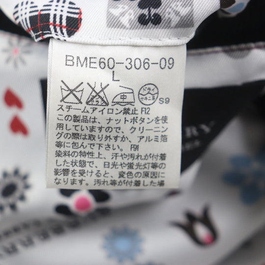 BURBERRY BLACK LABEL tailored jacket Outer: 97% wool, Outer: 3% polyurethane, Lining: polyester, Lining: cupra, Sleeve lining: cupra black mens L Used Authentic