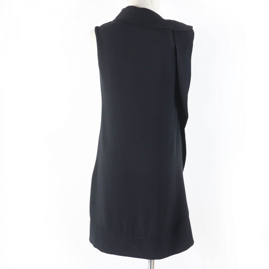 VALENTINO dress Main: 100% silk, Lining: 91% rayon, Lining: 9% polyurethane black Women 36 Used Authentic