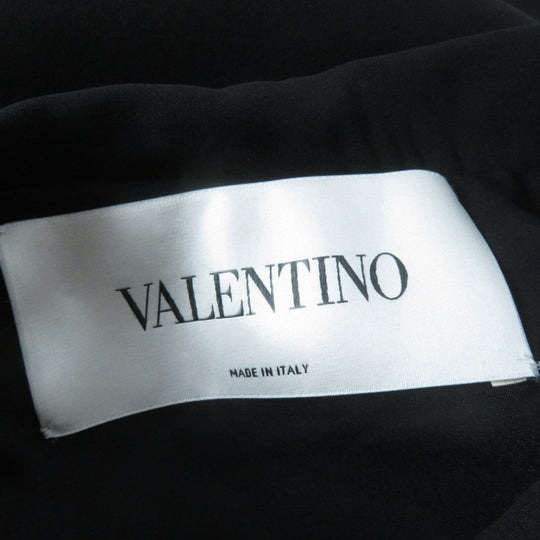 VALENTINO dress Main: 100% silk, Lining: 91% rayon, Lining: 9% polyurethane black Women 36 Used Authentic