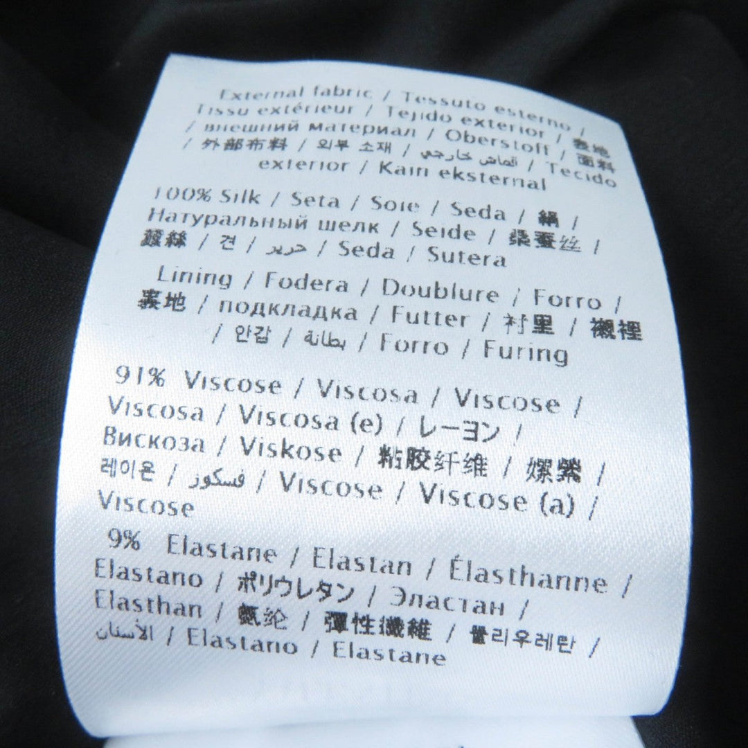 VALENTINO dress Main: 100% silk, Lining: 91% rayon, Lining: 9% polyurethane black Women 36 Used Authentic