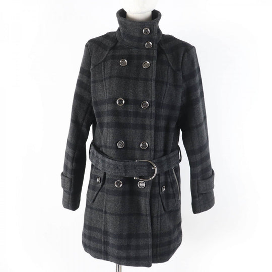 BURBERRY LONDON Chester coat Main: 90% wool, Main: 8% cashmere, Main: 2% other, Lining: 100% cupra Dark gray Women 40 Used Authentic