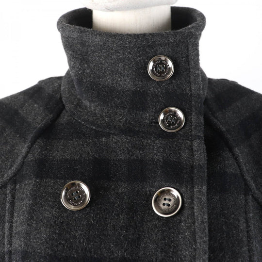 BURBERRY LONDON Chester coat Main: 90% wool, Main: 8% cashmere, Main: 2% other, Lining: 100% cupra Dark gray Women 40 Used Authentic