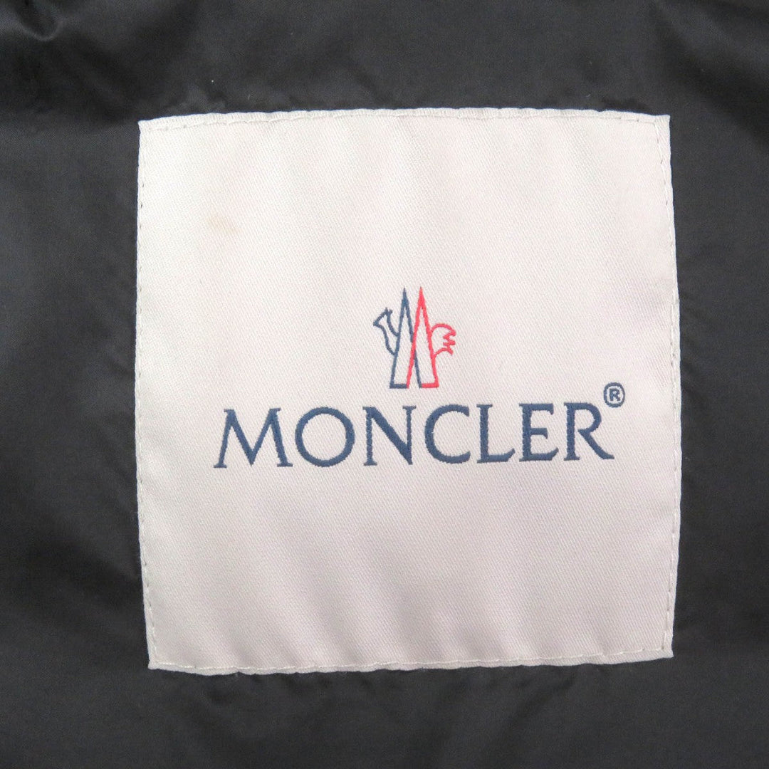 MONCLER Down jacket Main: 100% polyamide (nylon), Filling: 90% down, Filling: 10% feather black BRUN GIACCA mens 1 Used Authentic