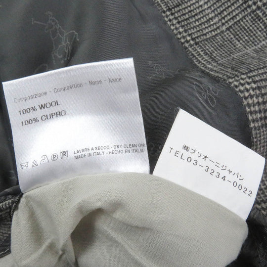 Brioni suit wool, cupra Gray mens 50 Used Authentic