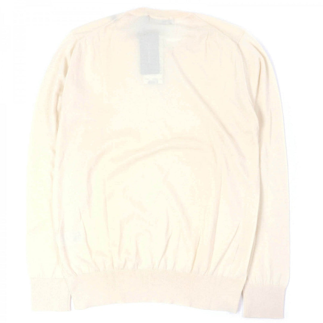 DOLCE&GABBANA knit Main: 100% cashmere Ivory mens 48 Used Authentic