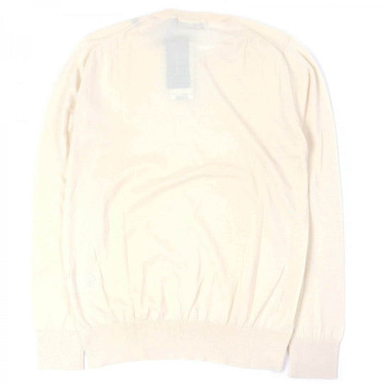 DOLCE&GABBANA knit Main: 100% cashmere Ivory mens 48 Used Authentic