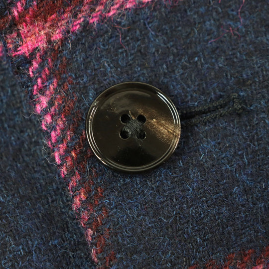 Gabriele Pasini tailored jacket 2739 22546 Outer: 100% virgin wool, Lining: 100% rayon Navy pink mens 44 Used Authentic