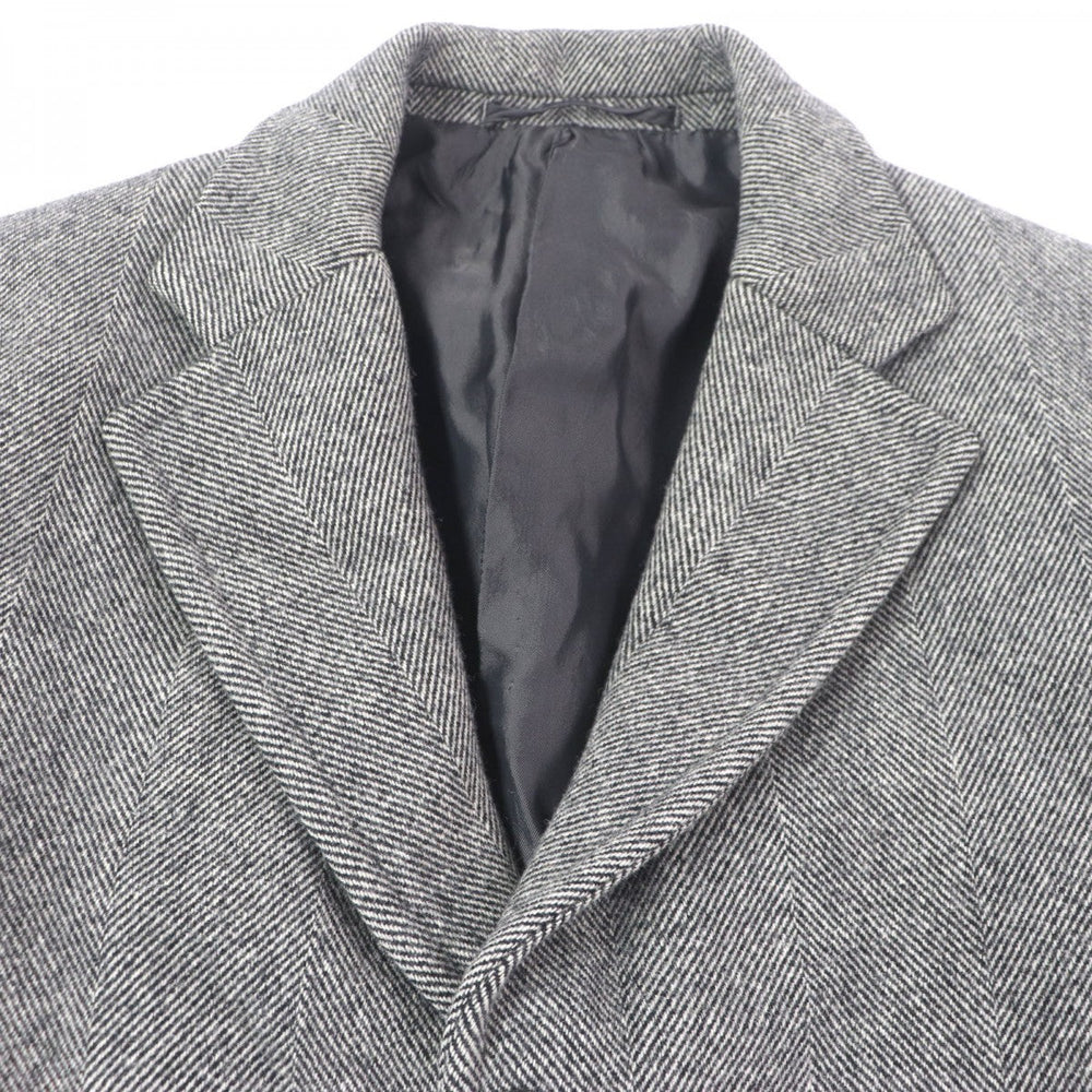 JIL SANDER Chester coat Outer: 100% virgin wool, Lining: 100% cupra gray mens 46 Used Authentic