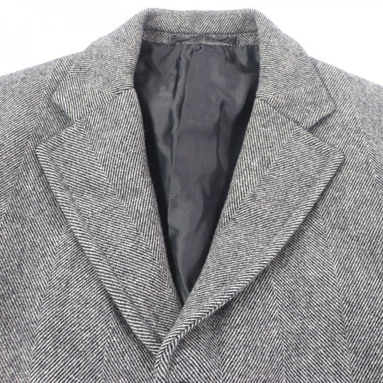 JIL SANDER Chester coat Outer: 100% virgin wool, Lining: 100% cupra gray mens 46 Used Authentic