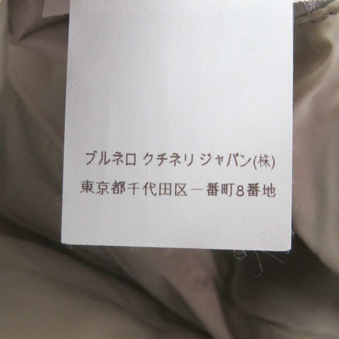 Brunello Cucinelli Down vest cashmere, nylon gray mens 44 Used Authentic