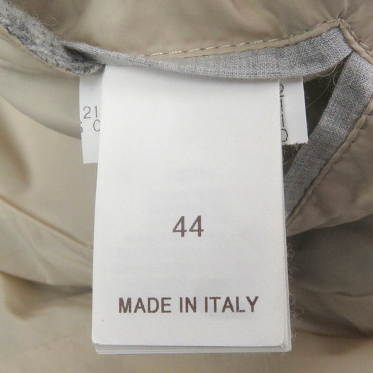 Brunello Cucinelli Down vest cashmere, nylon gray mens 44 Used Authentic