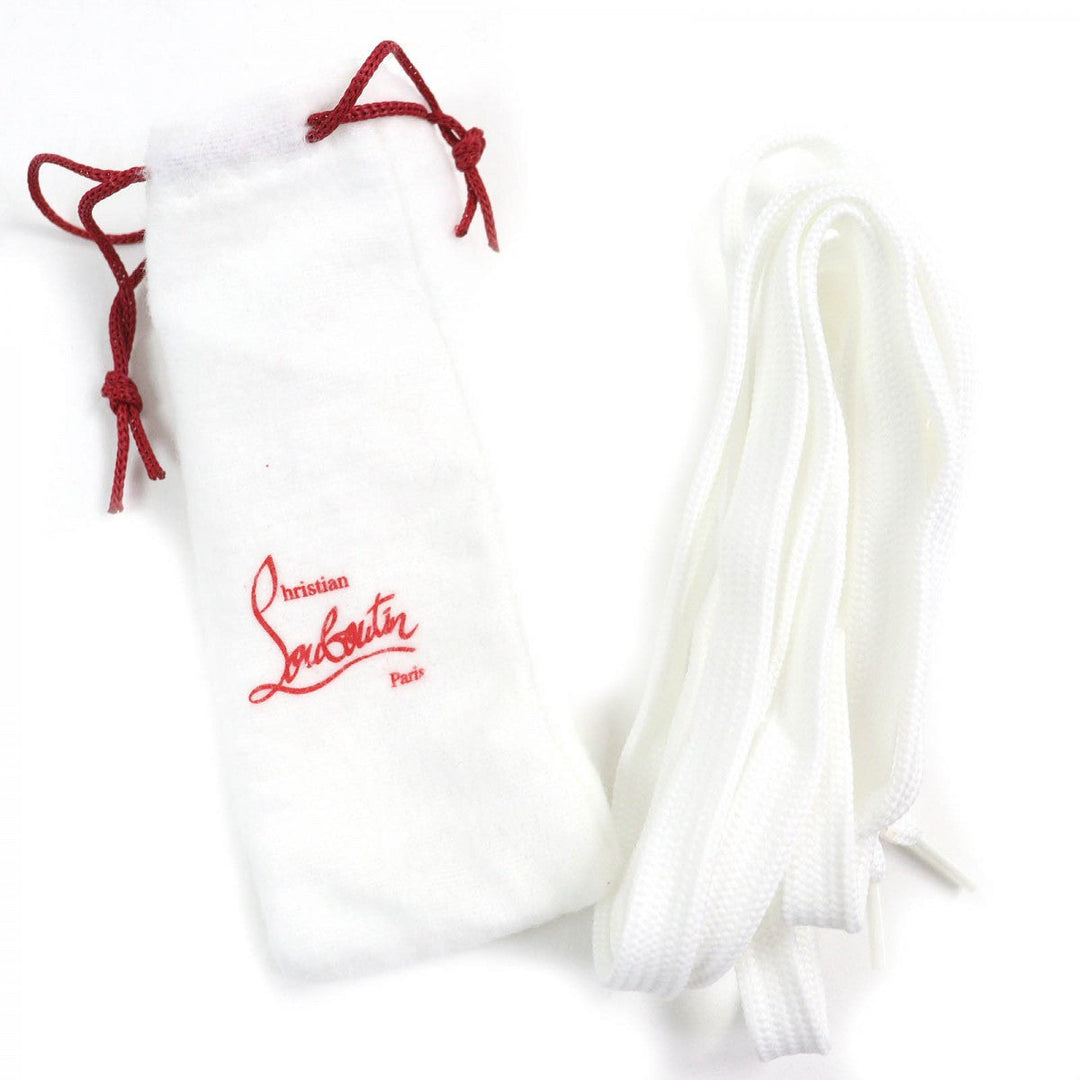 Christian Louboutin sneakers Main: Leather Black White Multicolor RAPHIA BISTROT Raffia Bistro mens 42.5 Used Authentic