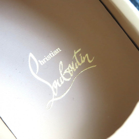 Christian Louboutin sneakers Main: Leather Black White Multicolor RAPHIA BISTROT Raffia Bistro mens 42.5 Used Authentic