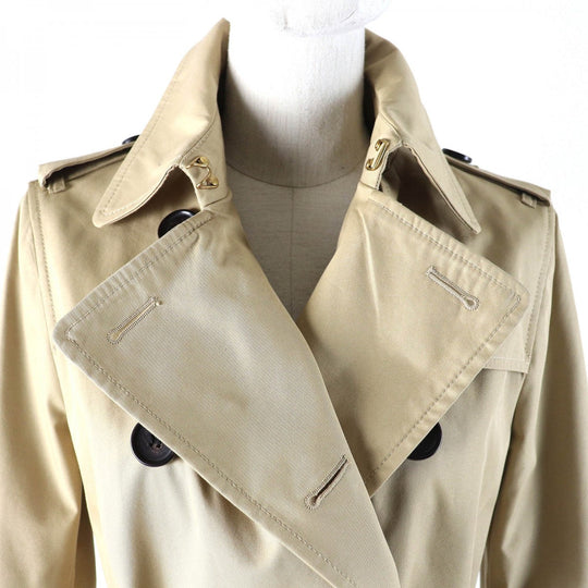 COACH trench coat C9042 Main: 71% cotton, Main: 29% polyester, Lining: 100% polyester, Lining: 100% cupra, Leather part: cowhide Light khaki Women S Used Authentic