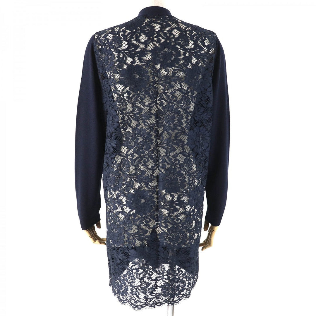 VALENTINO cardigan HBC9Q121-VM1661B Outer material: 100% wool, Outer material: 77% cotton, Outer material: 17% rayon, Outer material: 6% nylon Navy Women M Used Authentic