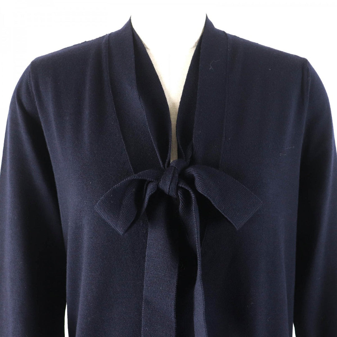 VALENTINO cardigan HBC9Q121-VM1661B Outer material: 100% wool, Outer material: 77% cotton, Outer material: 17% rayon, Outer material: 6% nylon Navy Women M Used Authentic