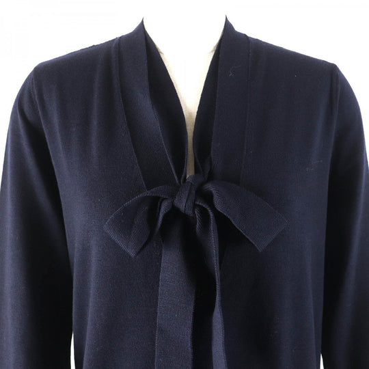 VALENTINO cardigan HBC9Q121-VM1661B Outer material: 100% wool, Outer material: 77% cotton, Outer material: 17% rayon, Outer material: 6% nylon Navy Women M Used Authentic