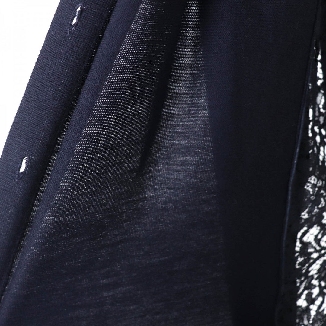 VALENTINO cardigan HBC9Q121-VM1661B Outer material: 100% wool, Outer material: 77% cotton, Outer material: 17% rayon, Outer material: 6% nylon Navy Women M Used Authentic