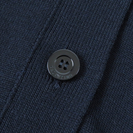 VALENTINO cardigan HBC9Q121-VM1661B Outer material: 100% wool, Outer material: 77% cotton, Outer material: 17% rayon, Outer material: 6% nylon Navy Women M Used Authentic