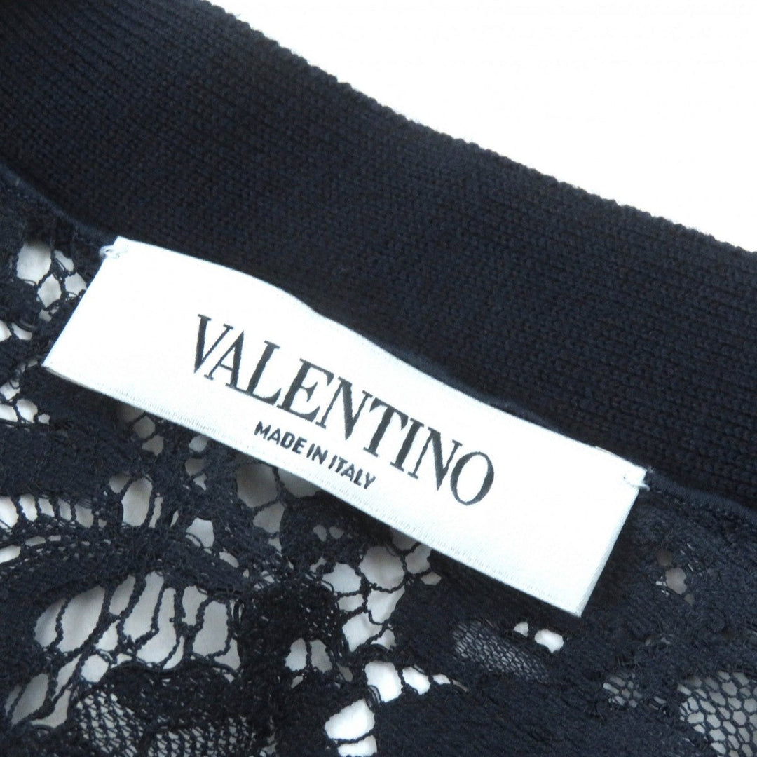 VALENTINO cardigan HBC9Q121-VM1661B Outer material: 100% wool, Outer material: 77% cotton, Outer material: 17% rayon, Outer material: 6% nylon Navy Women M Used Authentic