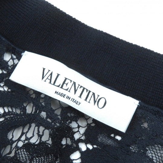 VALENTINO cardigan HBC9Q121-VM1661B Outer material: 100% wool, Outer material: 77% cotton, Outer material: 17% rayon, Outer material: 6% nylon Navy Women M Used Authentic
