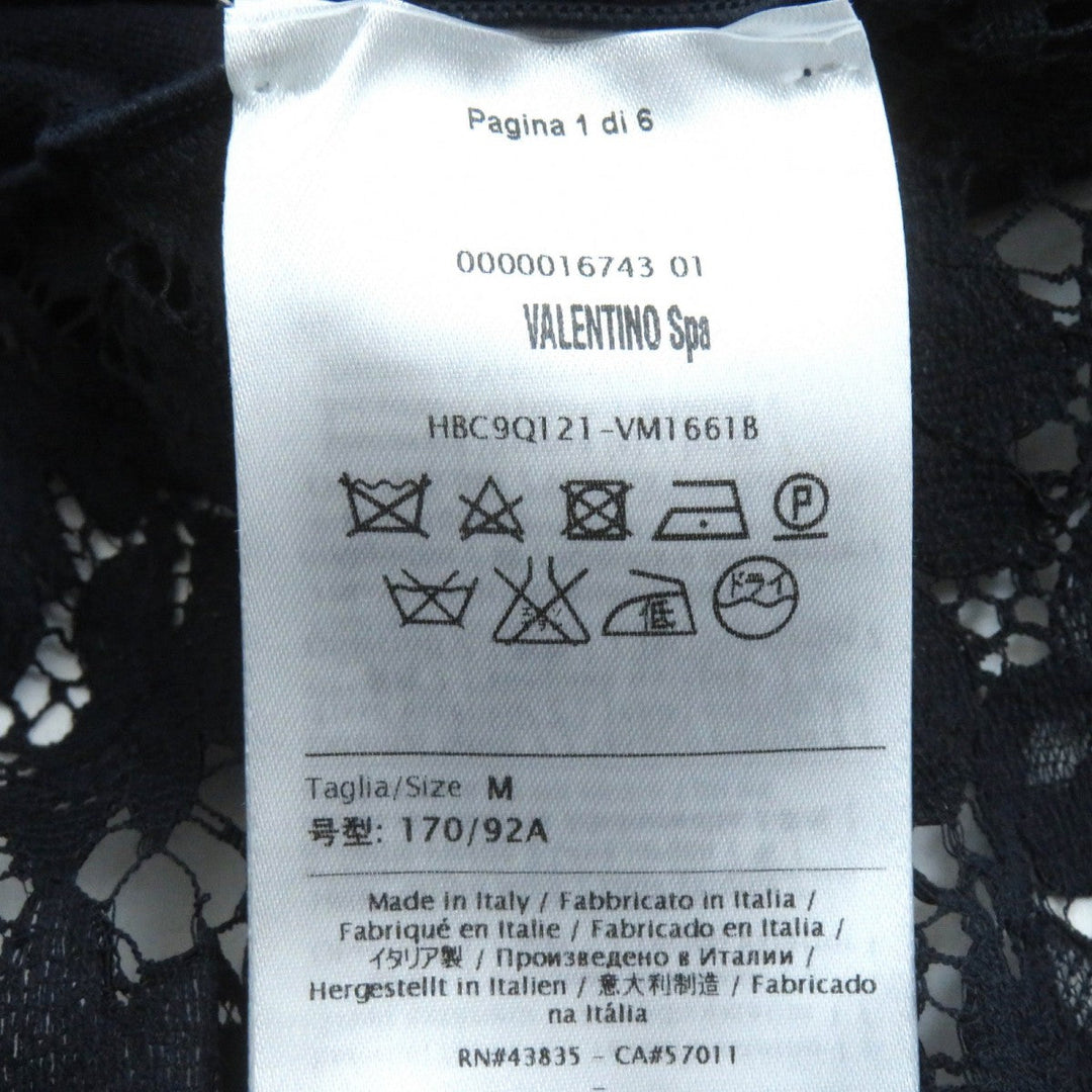 VALENTINO cardigan HBC9Q121-VM1661B Outer material: 100% wool, Outer material: 77% cotton, Outer material: 17% rayon, Outer material: 6% nylon Navy Women M Used Authentic
