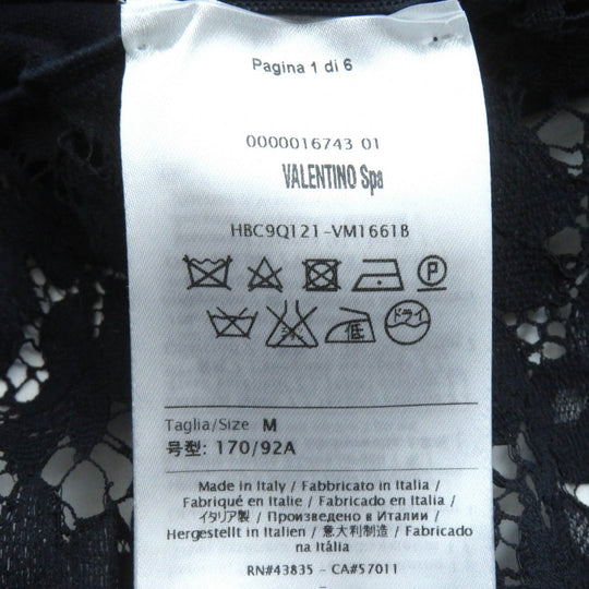 VALENTINO cardigan HBC9Q121-VM1661B Outer material: 100% wool, Outer material: 77% cotton, Outer material: 17% rayon, Outer material: 6% nylon Navy Women M Used Authentic