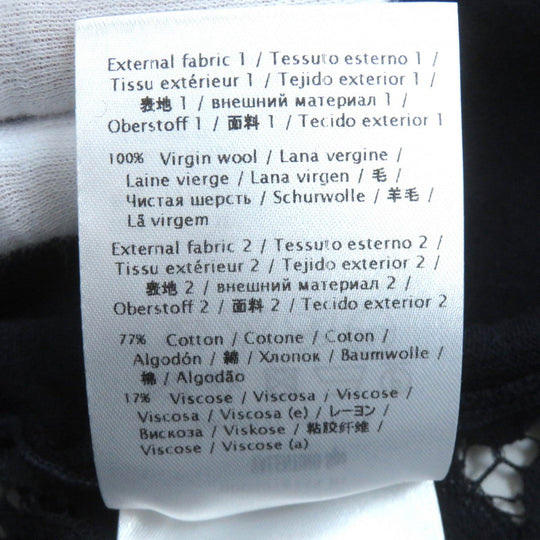 VALENTINO cardigan HBC9Q121-VM1661B Outer material: 100% wool, Outer material: 77% cotton, Outer material: 17% rayon, Outer material: 6% nylon Navy Women M Used Authentic