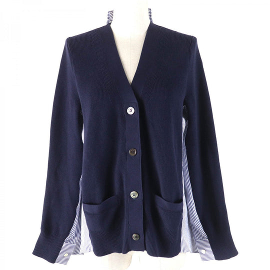 Sacai cardigan SCW-013 cotton Navy 1