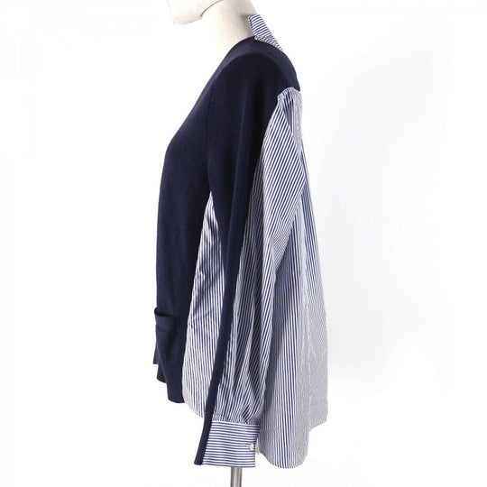 Sacai cardigan SCW-013 cotton Navy 1