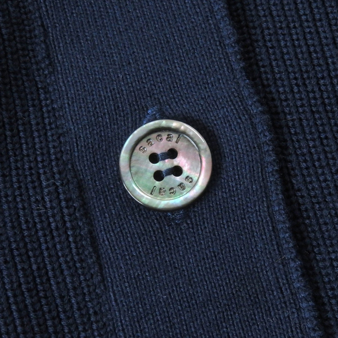 Sacai cardigan SCW-013 cotton Navy 1