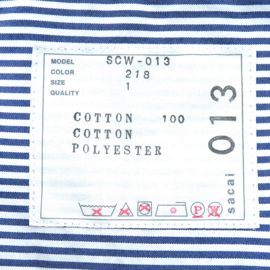 Sacai cardigan SCW-013 cotton Navy 1