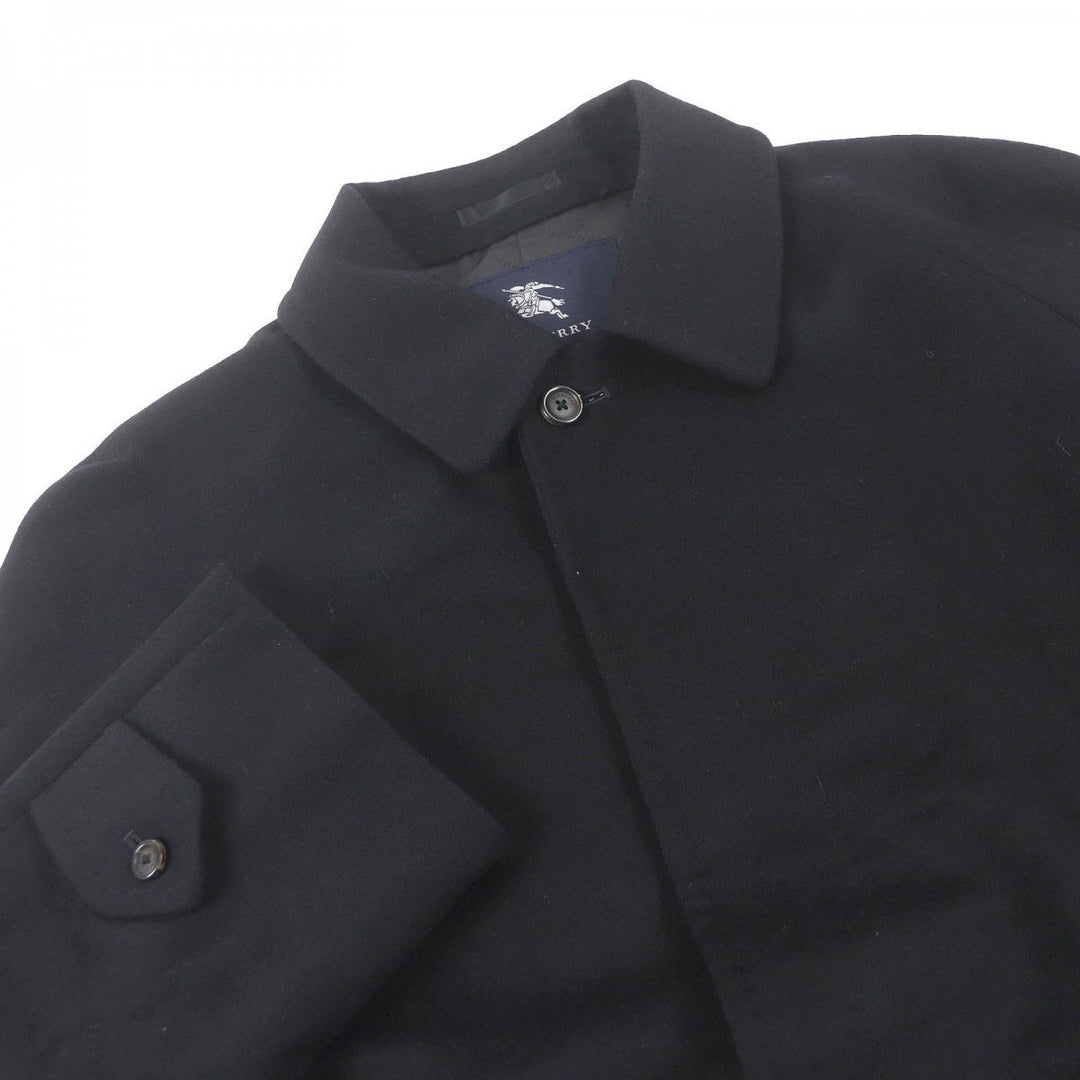BURBERRY LONDON Stainless collar coat Outer: 60% cashmere, Outer: 40% silk, Lining: cupra, Lining: polyester black mens Used Authentic