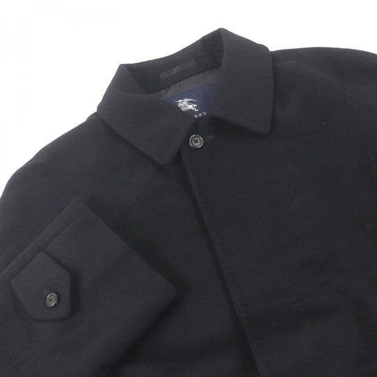 BURBERRY LONDON Stainless collar coat Outer: 60% cashmere, Outer: 40% silk, Lining: cupra, Lining: polyester black mens Used Authentic