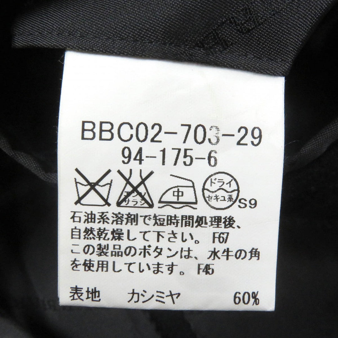 BURBERRY LONDON Stainless collar coat Outer: 60% cashmere, Outer: 40% silk, Lining: cupra, Lining: polyester black mens Used Authentic