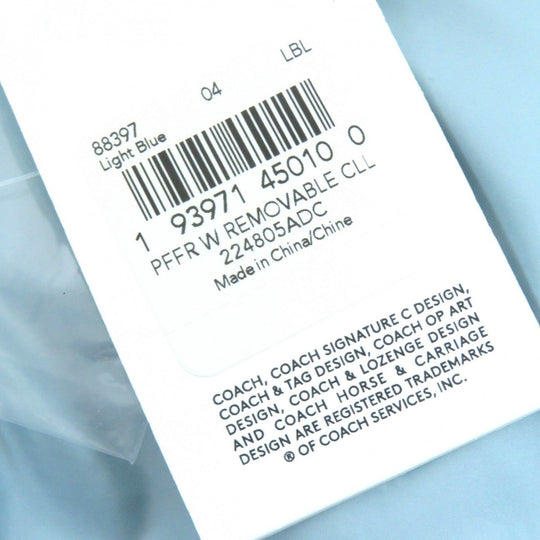 COACH Down vest 88397 Main: 100% polyester, Lining: 100% polyester, Fur: Lamb fur, Filling: 90% down, Filling: 10% feather Light blue Women 4 Used Authentic
