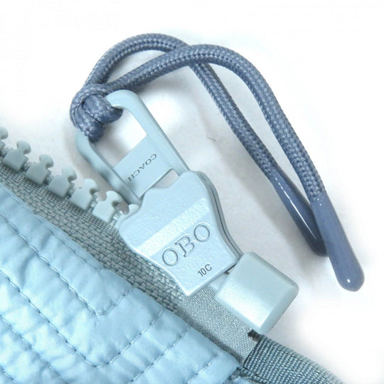 COACH Down vest 88397 Main: 100% polyester, Lining: 100% polyester, Fur: Lamb fur, Filling: 90% down, Filling: 10% feather Light blue Women 4 Used Authentic