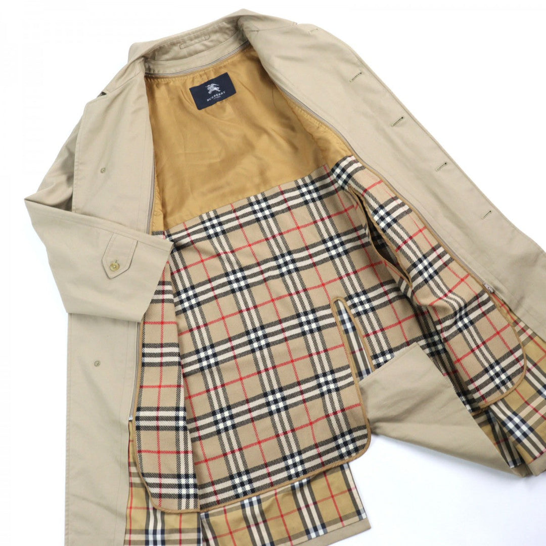 BURBERRY LONDON Stainless collar coat BBB55-970-42 Outer: 75% cotton, Outer: 25% polyester, Lining: polyester, Lining: cotton, Sleeve lining: polyester beige mens Used Authentic