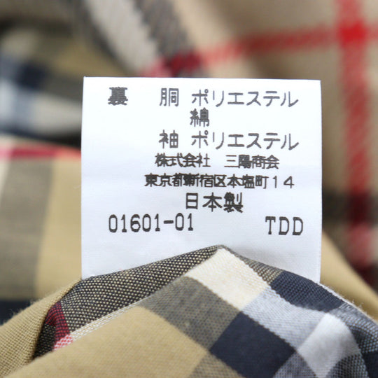 BURBERRY LONDON Stainless collar coat BBB55-970-42 Outer: 75% cotton, Outer: 25% polyester, Lining: polyester, Lining: cotton, Sleeve lining: polyester beige mens Used Authentic