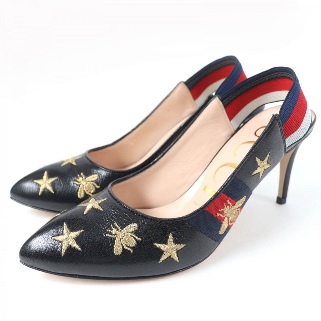 GUCCI pumps 552039 leather black 36