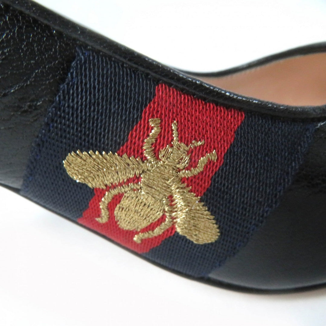 GUCCI pumps 552039 leather black 36