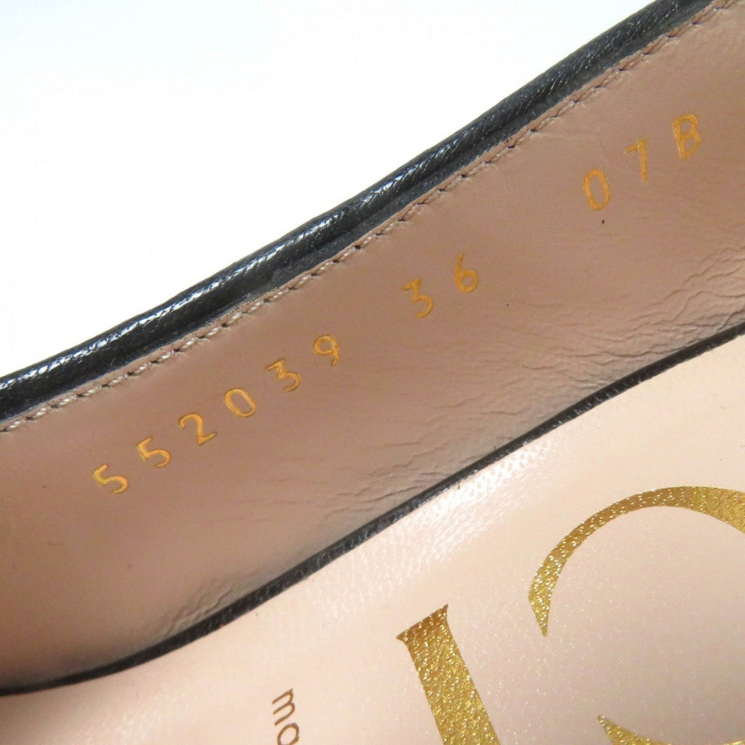 GUCCI pumps 552039 leather black 36
