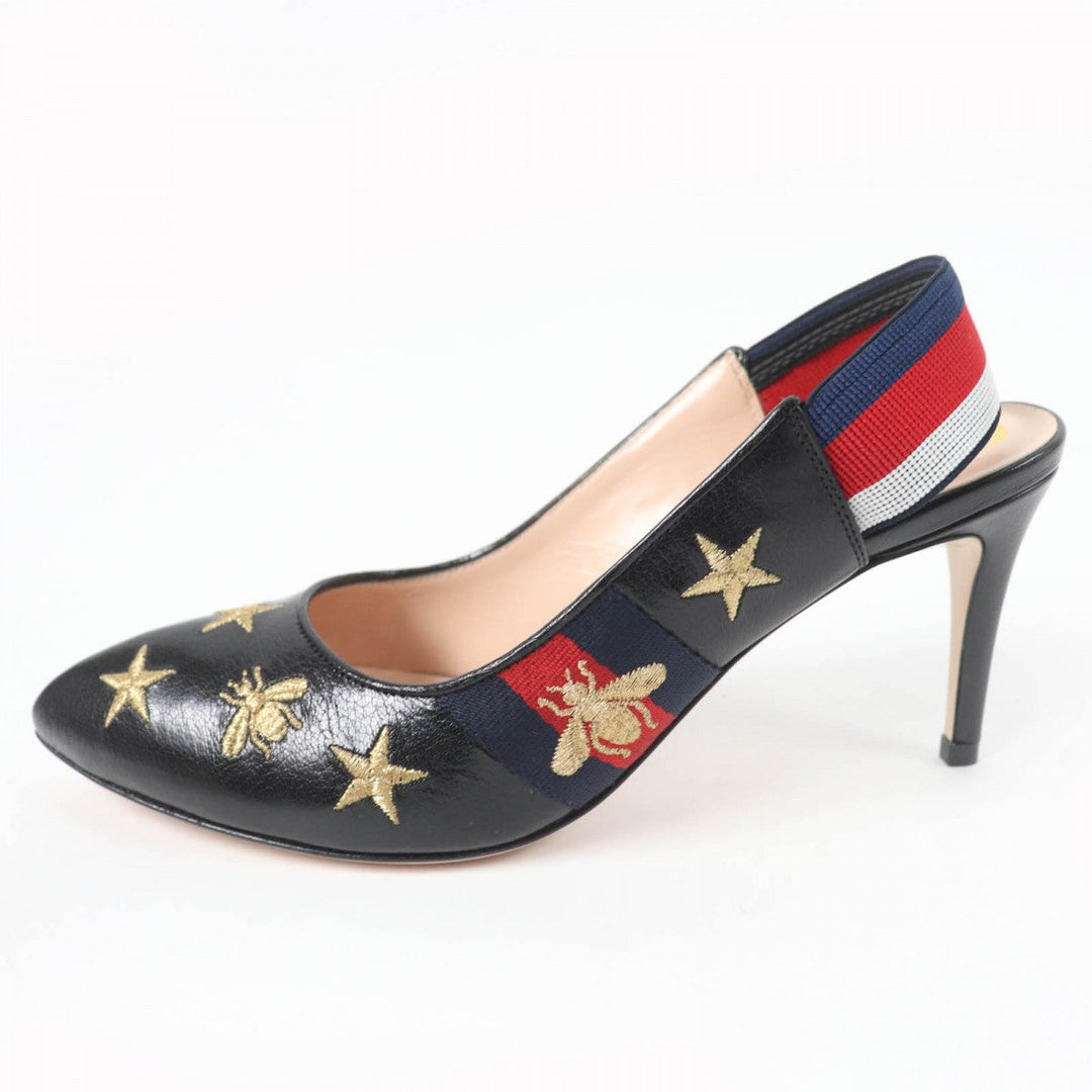 GUCCI pumps 552039 leather black 36