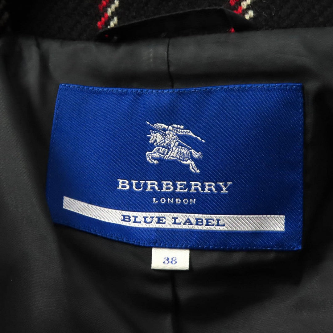 BURBERRY BLUE LABEL coat E1B07-493-09 wool Multi 38