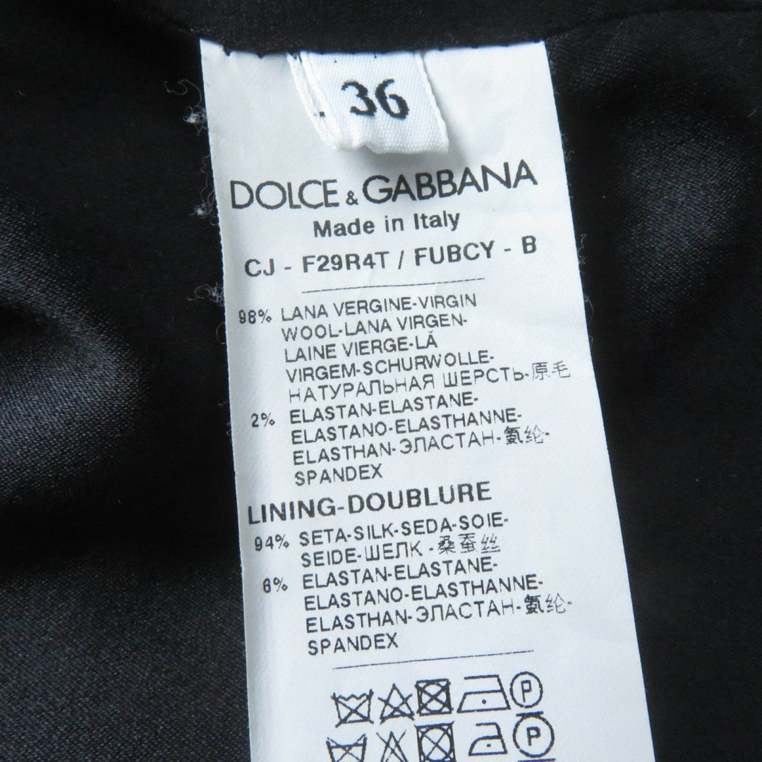DOLCE&GABBANA Jacket F29R4T wool black 36